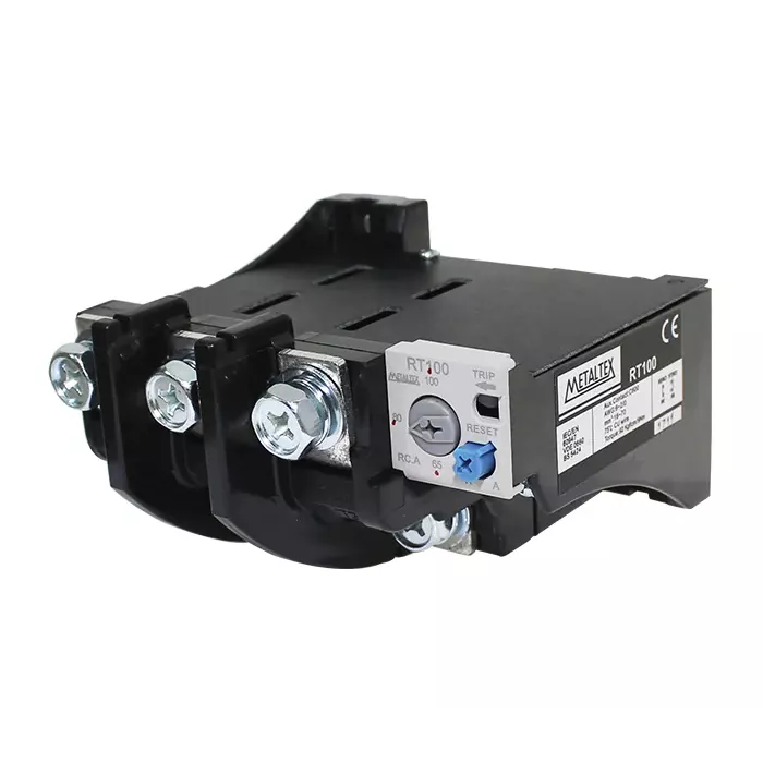 Relé térmico rango 65-100A para CT(100-125) 1NA+1NC Metaltex