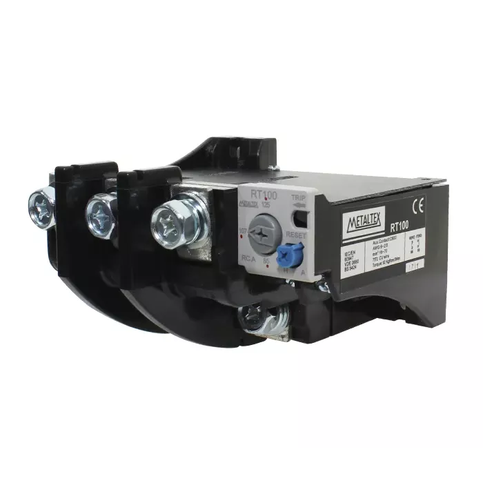 Relé térmico rango 85-125A para CT(100-125) 1NA+1NC Metaltex
