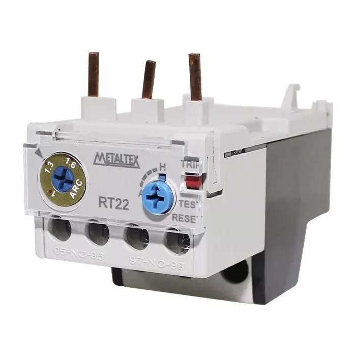 Relé térmico rango 1-1.6A para CT(9-12-22) 1NA+1NC Metaltex