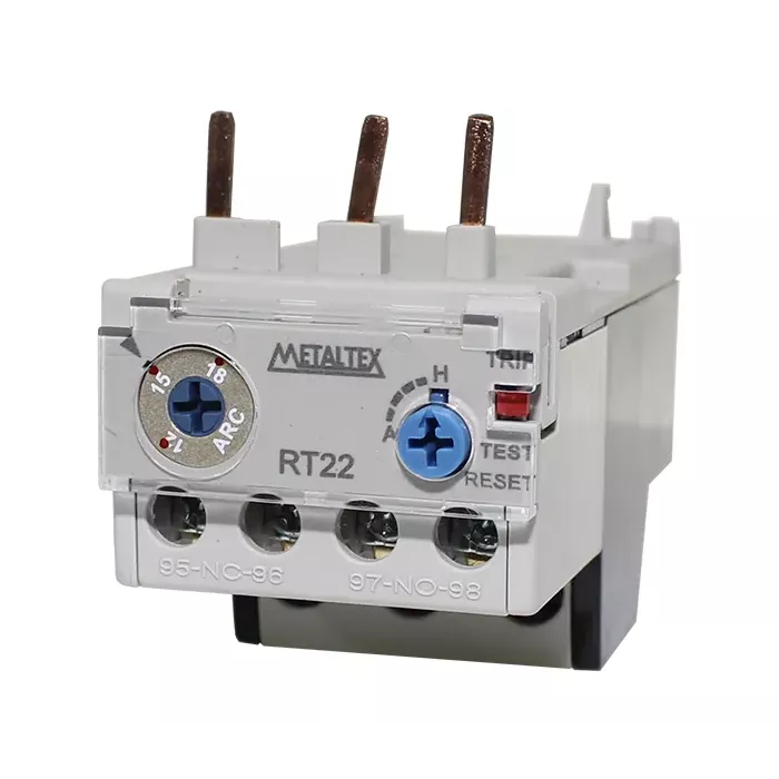 Relé térmico rango 12-18A para CT(9-12-22) 1NA+1NC Metaltex