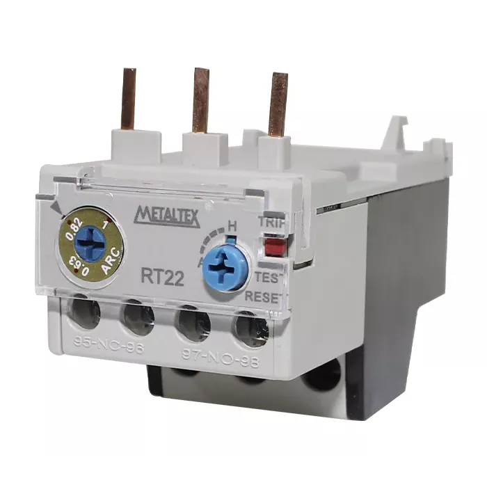 Relé térmico rango 0.63-1A para CT(9-12-22) 1NA+1NC Metaltex