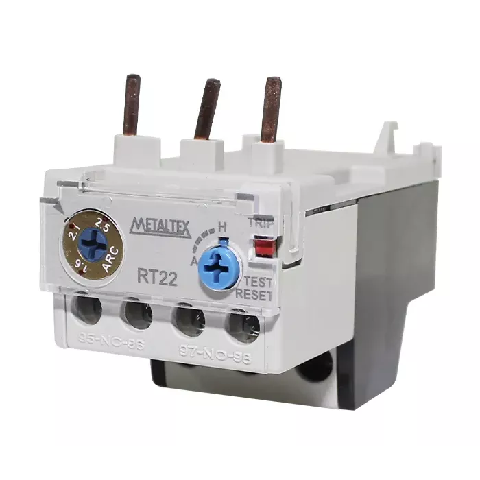 Relé térmico rango 1.6-2.5A para CT(9-12-22) 1NA+1NC Metaltex