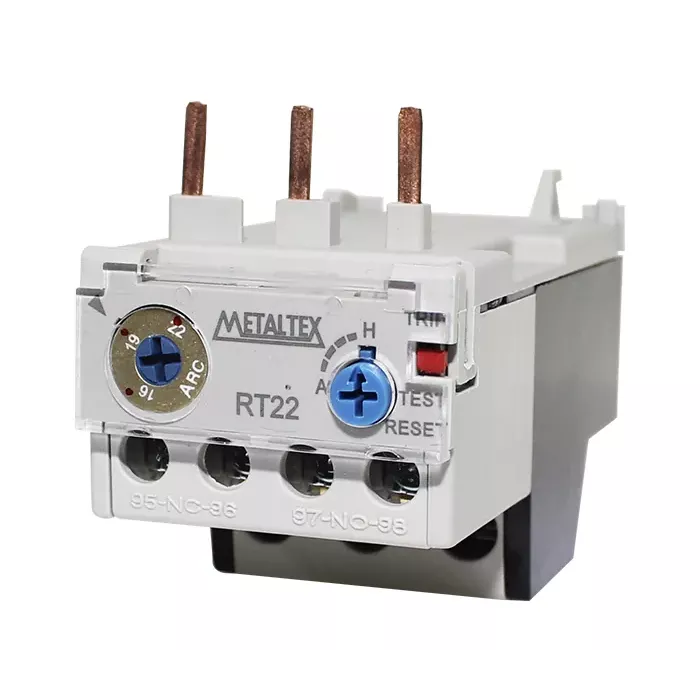 Relé térmico rango 16-22A para CT(9-12-22) 1NA+1NC Metaltex