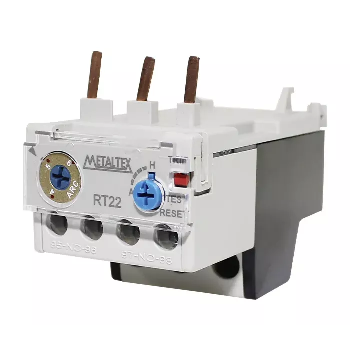 Relé térmico rango 4-6A para CT(9-12-22) 1NA+1NC Metaltex