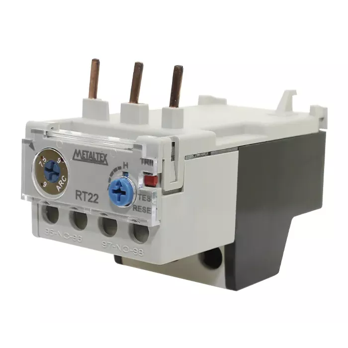 Relé térmico rango 6-9A para CT(9-12-22) 1NA+1NC Metaltex