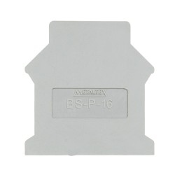 End Plate for 16mm² Terminal Block BS-16C Grey Metaltex