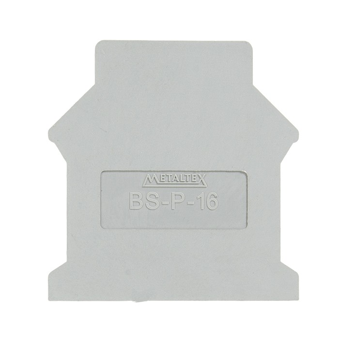 End Plate for 16mm² Terminal Block BS-16C Grey Metaltex - 1G03A010