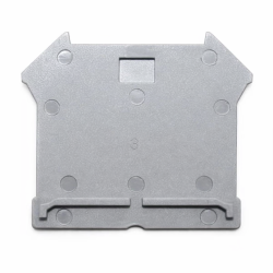 End Plate for 4, 6 & 10mm² Terminal Blocks BS-(4-6-10)C Grey Metaltex