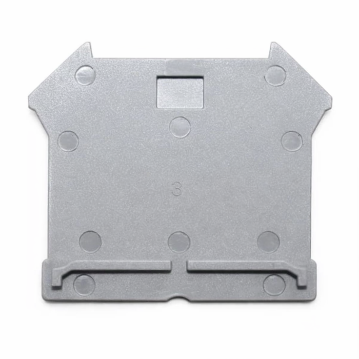End Plate for 4, 6 & 10mm² Terminal Blocks BS-(4-6-10)C Grey Metaltex - 1G03A009