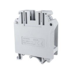 Borne de conexión de 35mm² 125A atornillable gris Metaltex