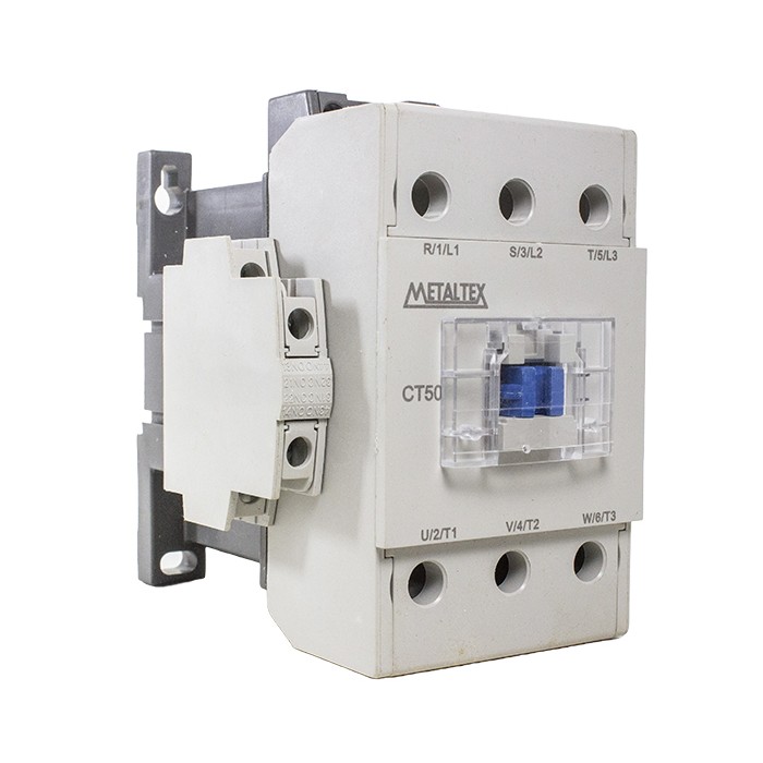Contactor tripolar 50A 3P 2NA+2NC 110VAC Metaltex