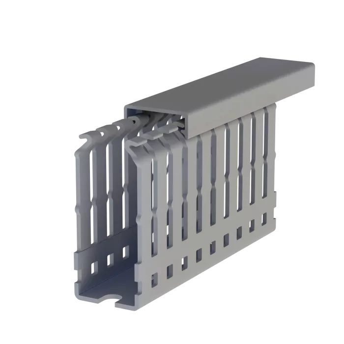 Wire Duct PVC 25mm width x 60mm height x 2m de length gray Klemsan - 1G04A002