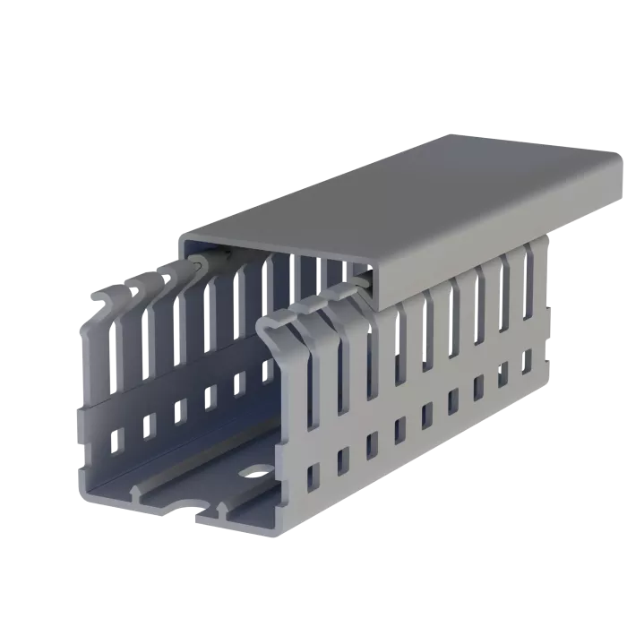 Wire Duct PVC 40mm width x 40mm height x 2m de length gray Klemsan - 1G04A003