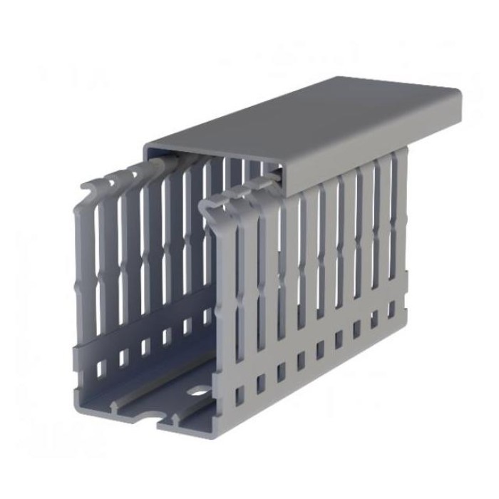 Wire Duct PVC 40mm width x 60mm height x 2m de length gray Klemsan - 1G04A004