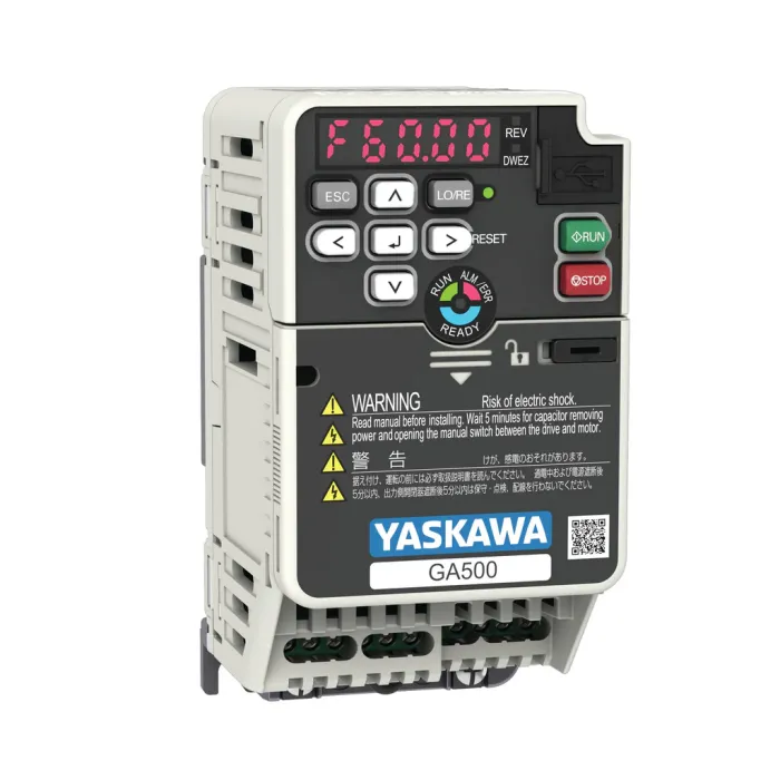 GA500 Variable Frequency Drive 3Ø-3Ø (1.5HP 6A ND / 1HP 5A HD) 200-240VAC Yaskawa