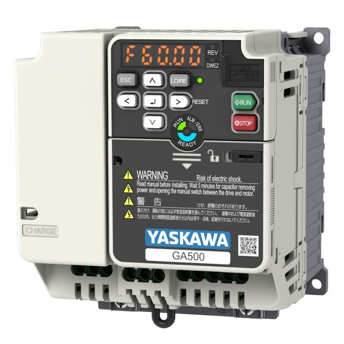 GA500 Variable Frequency Drive 3Ø-3Ø (3HP 9.6A ND / 2HP 8A HD) 200-240VAC Yaskawa