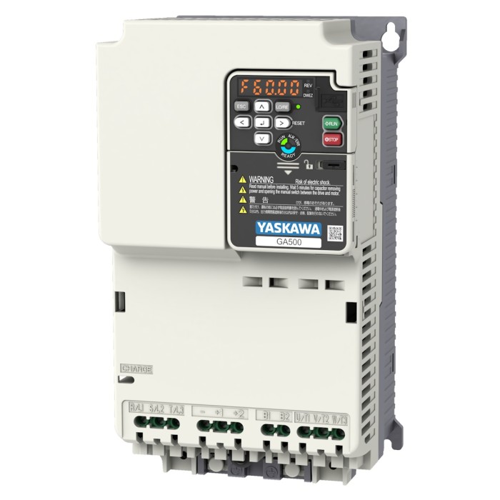 GA500 Variable Frequency Drive 3Ø-3Ø (7.5-10HP 30A ND / 7.5HP 25A HD) 200-240VAC Yaskawa - Gallery