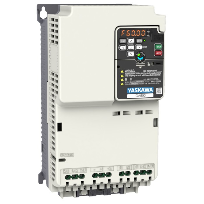 GA500 Variable Frequency Drive 3Ø-3Ø (7.5-10HP 30A ND / 7.5HP 25A HD) 200-240VAC Yaskawa - Gallery